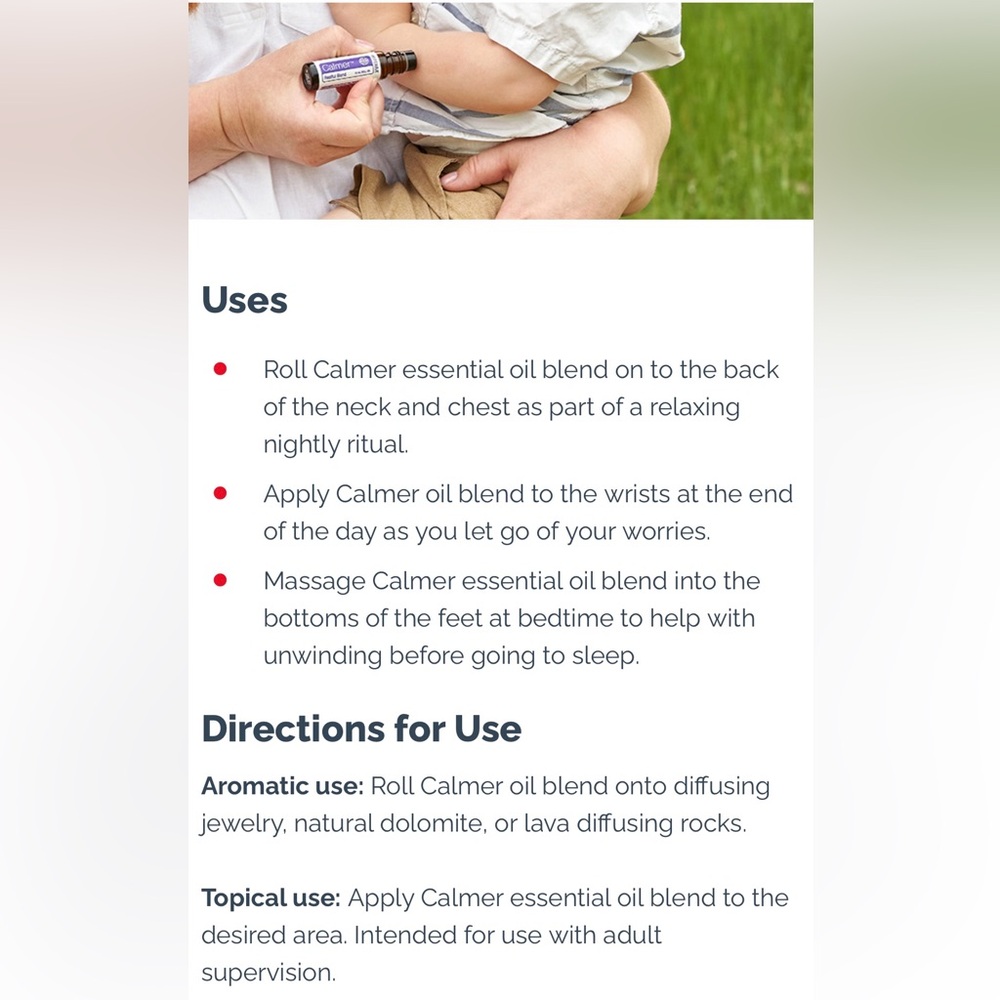Calmer Restful Blend Essential Oil Roll-On Bottle, doTERRA, 10ml - Picture 11 of 14